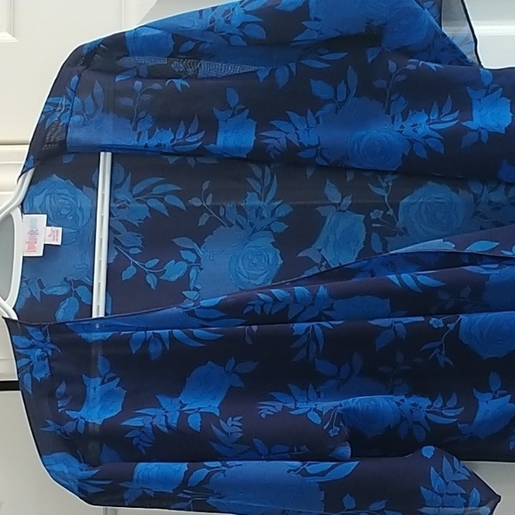 LuLaRoe Shirley Open Ruffle Cardigan Cover-up Duster - Picture 4 of 13